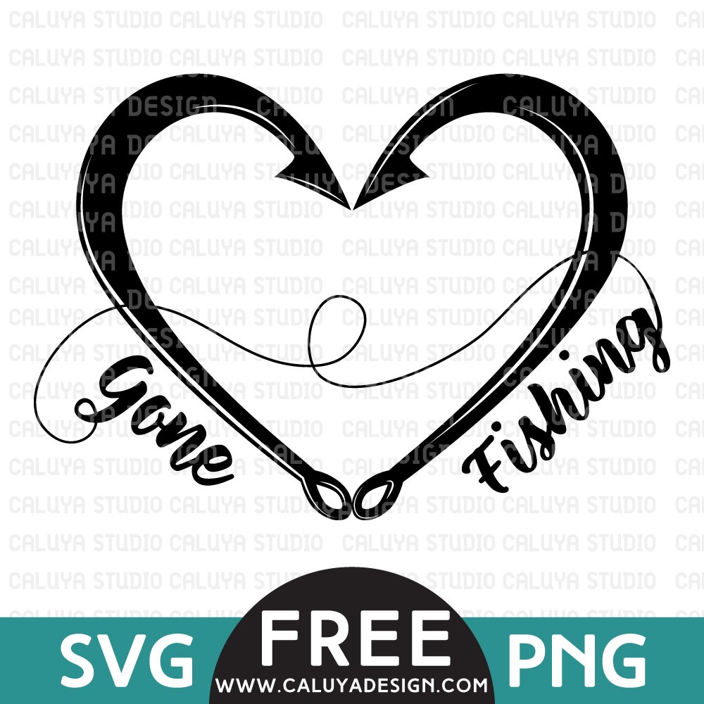 Gone Fishing Free SVG & PNG & DXF DOWNLOAD by Caluya Design
