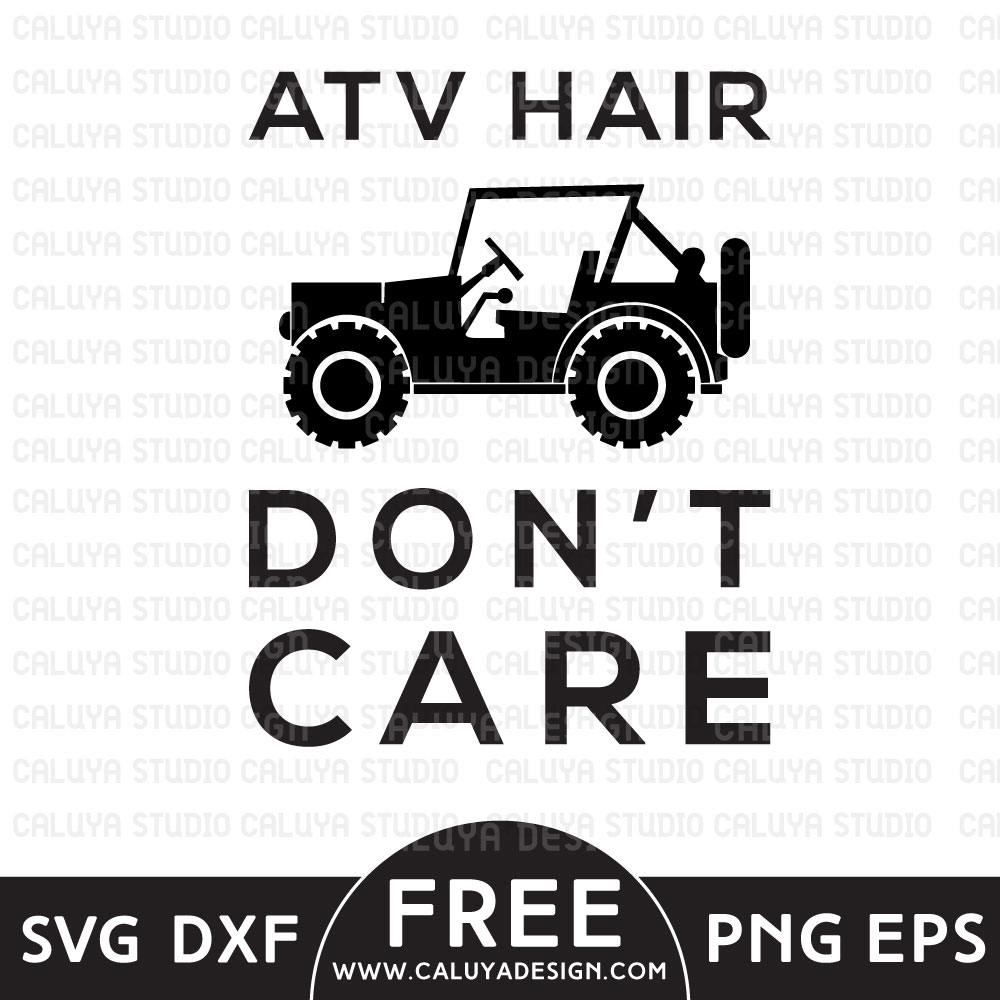 ATV Messy Hair Free SVG, PNG, EPS & DXF Download