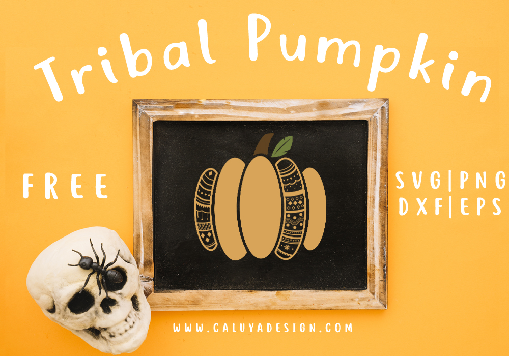 Tribal Pumpkin Free SVG, PNG, EPS & DXF
