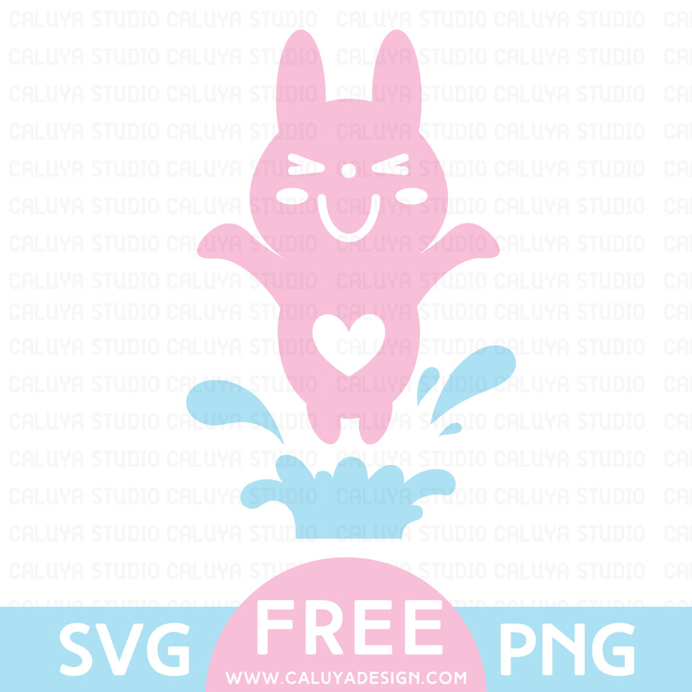 kawaii bunny free SVG & PNG