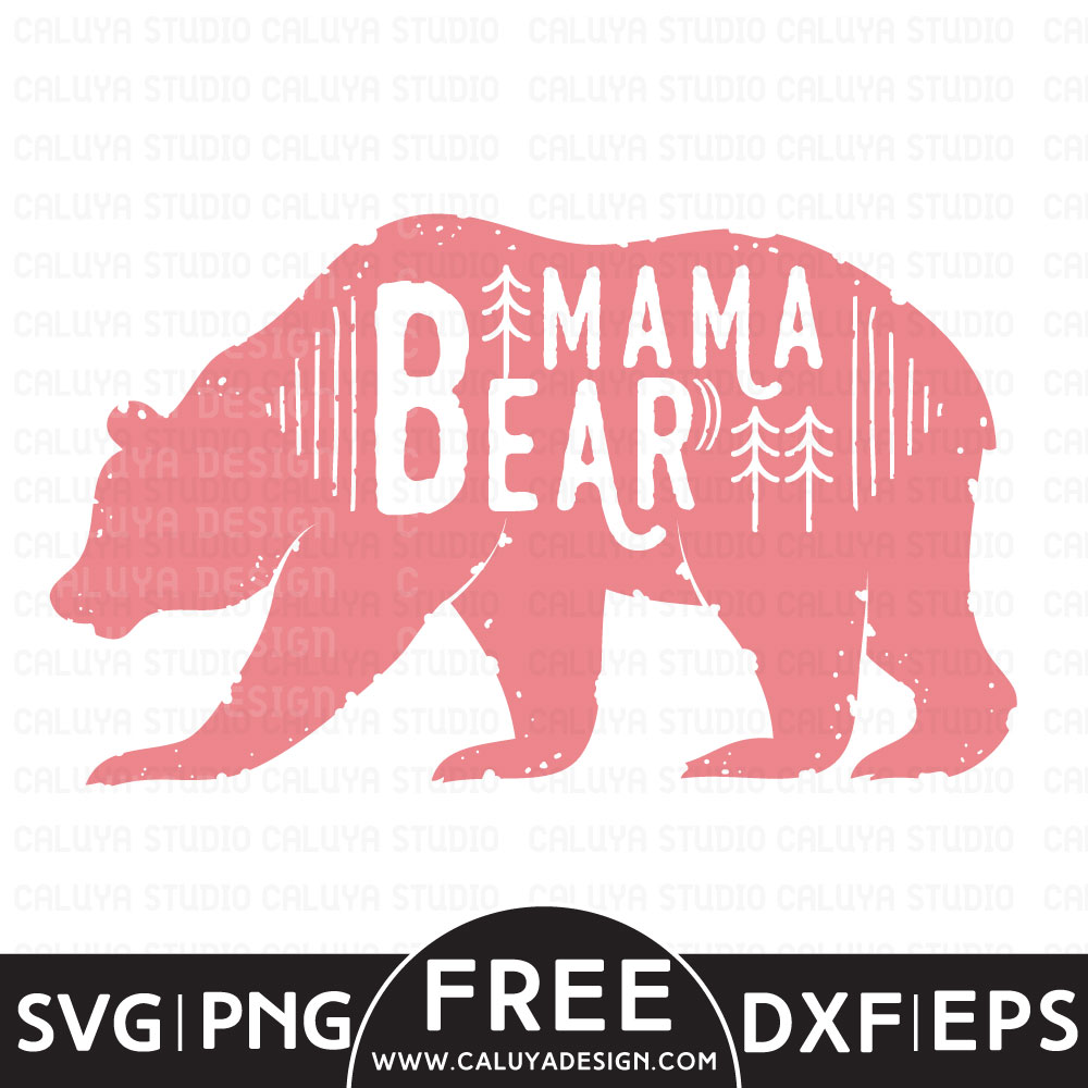 Mama bear free SVG