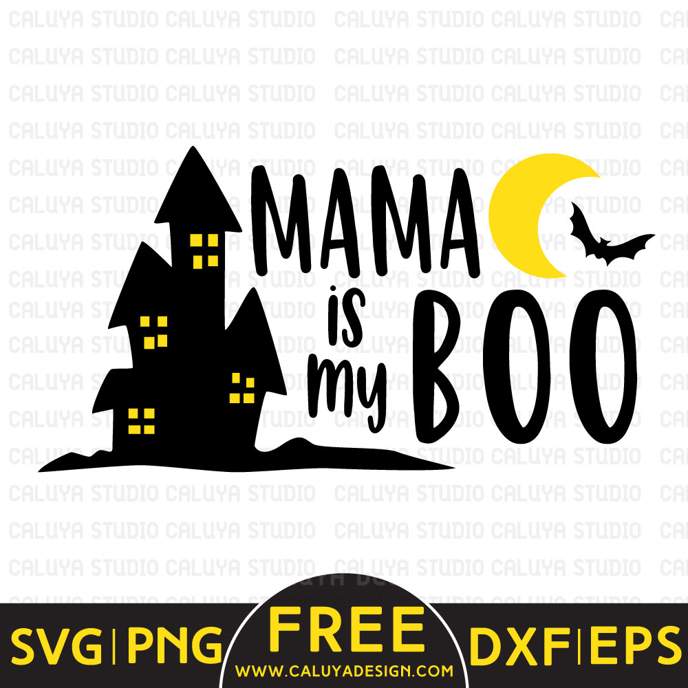 Mama is my boy Halloween Free SVG