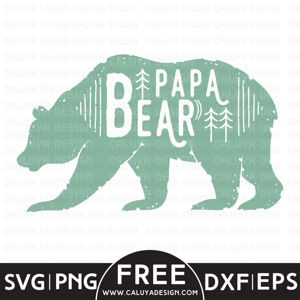 Papa Bear Free SVG