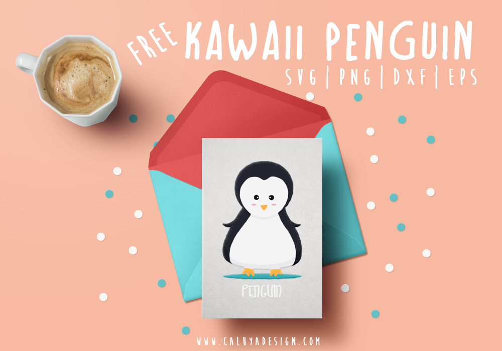 Kawaii Penguin Free SVG
