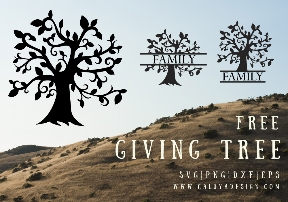 Giving Tree Free SVG, PNG, DXF, EPS Download