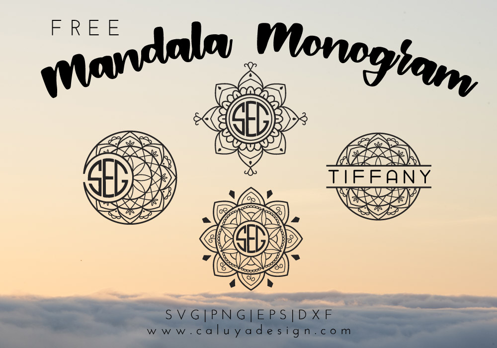 Mandala Monogram Free Svg Png Dxf Eps Download