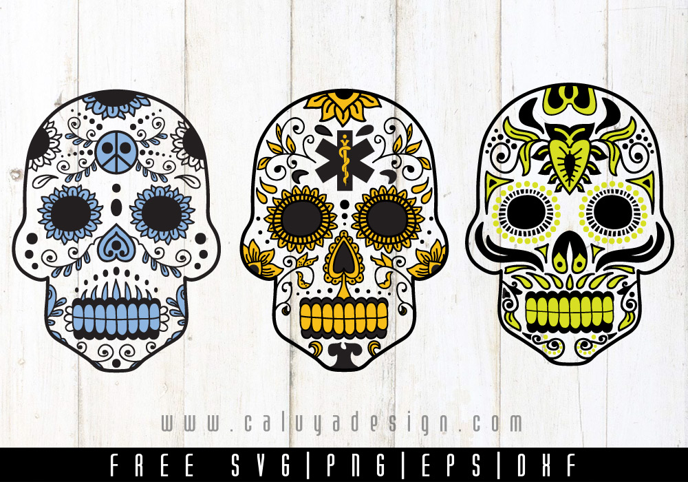 Sugar Skull Medic Free SVG