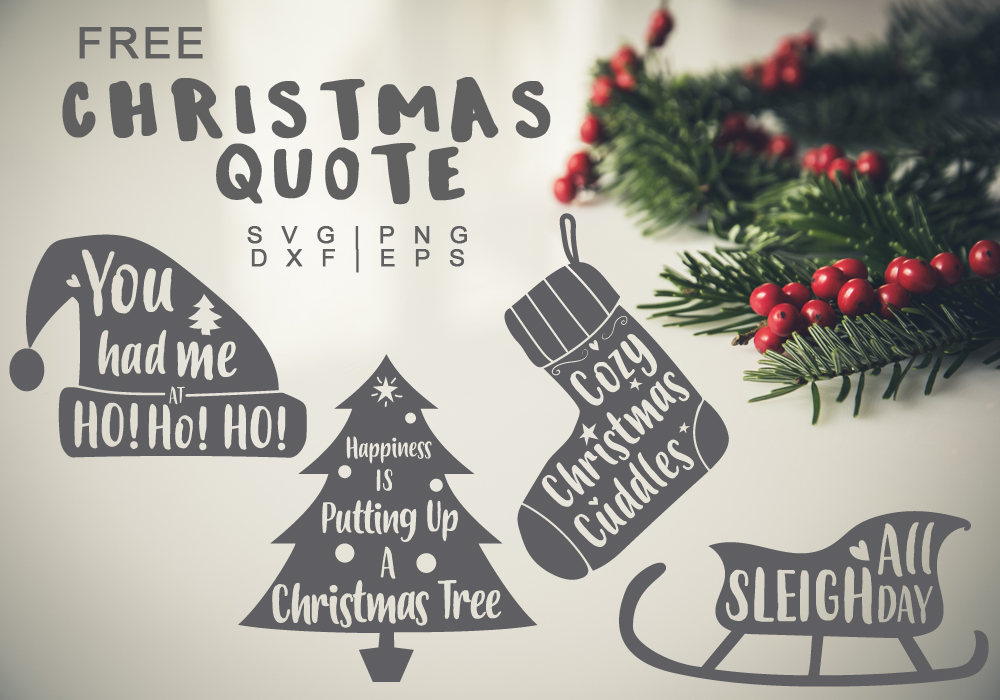 Christmas Quote Free SVG