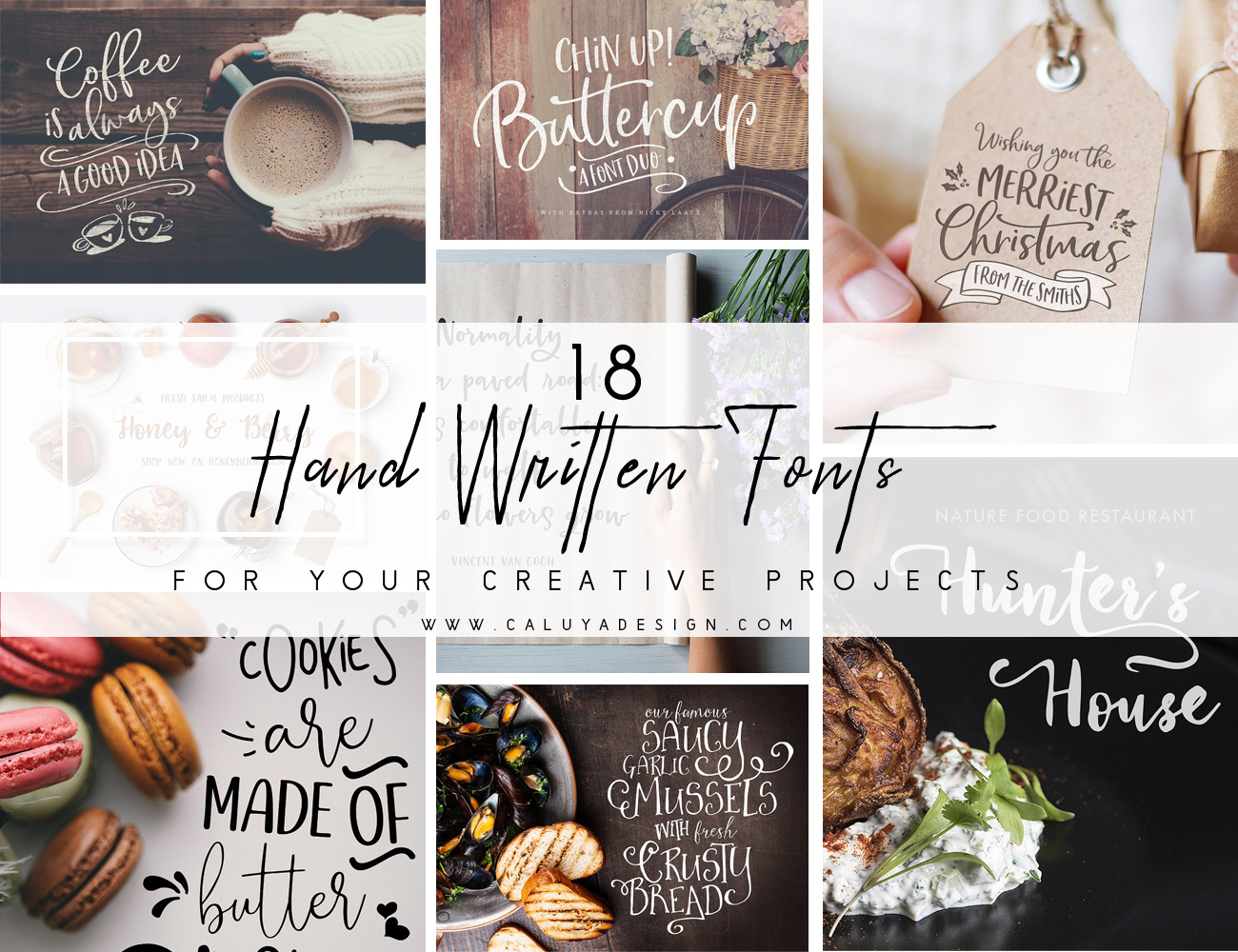 18 Stunning Hand-Written Fonts You Need For Creative Projects