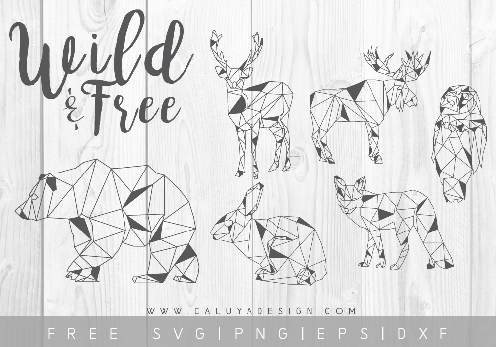 free minimal animal SVG cut file