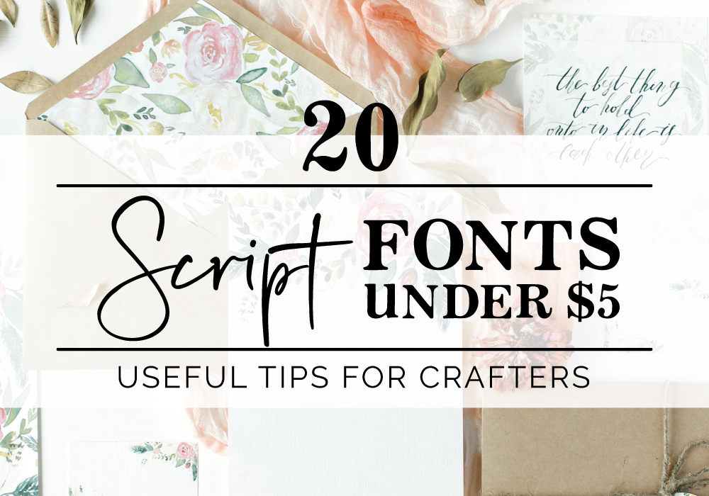 20 Script Font Under $5