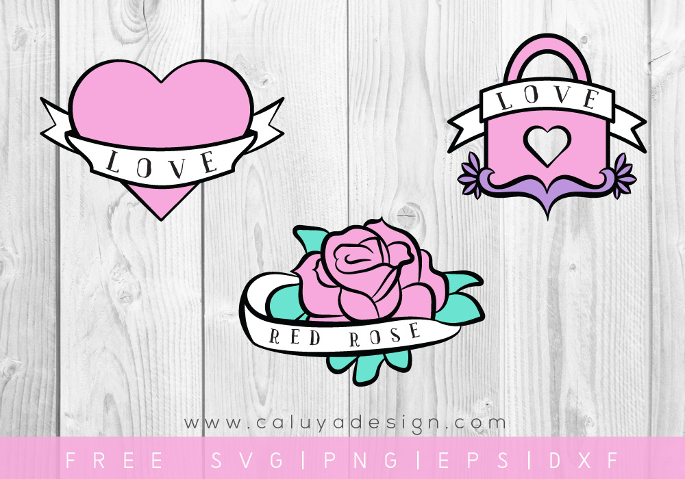 FREE Heart Tattoo SVG, PNG, EPS & DXF