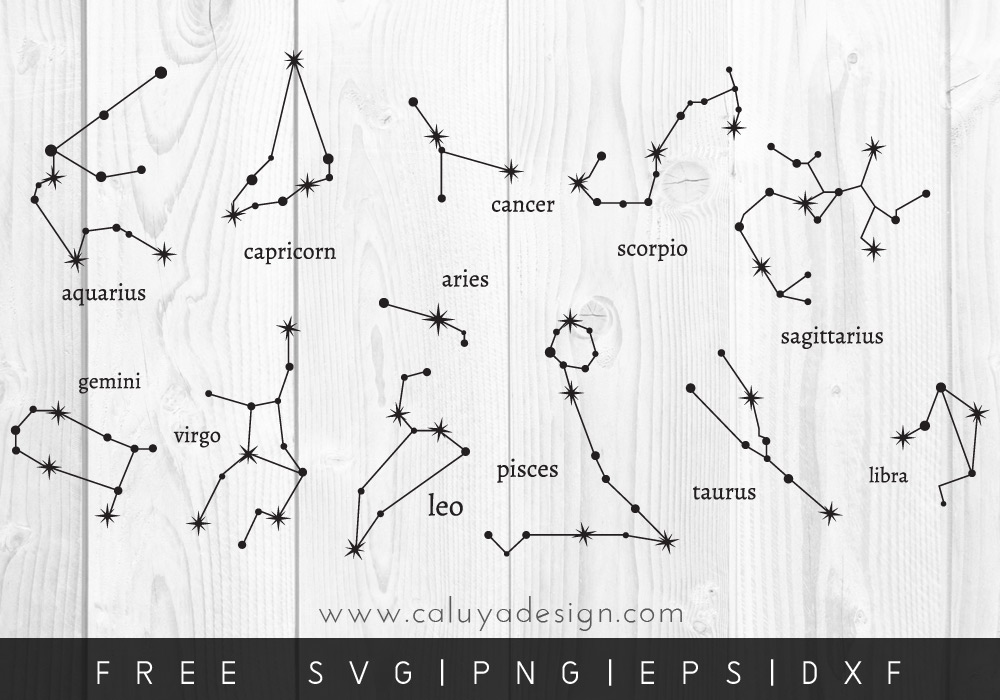 FREE Zodiac SVG, PNG, EPS & DXF File Download