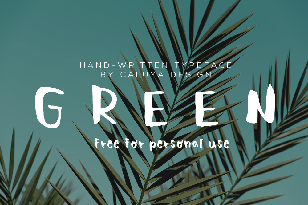 Free GREEN Font File Download