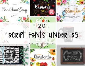 20 Script Fonts Under $5