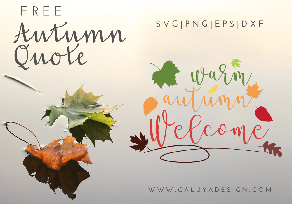 Autumn Quote Free SVG