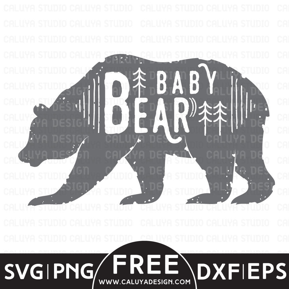 Baby Bear Free SVG