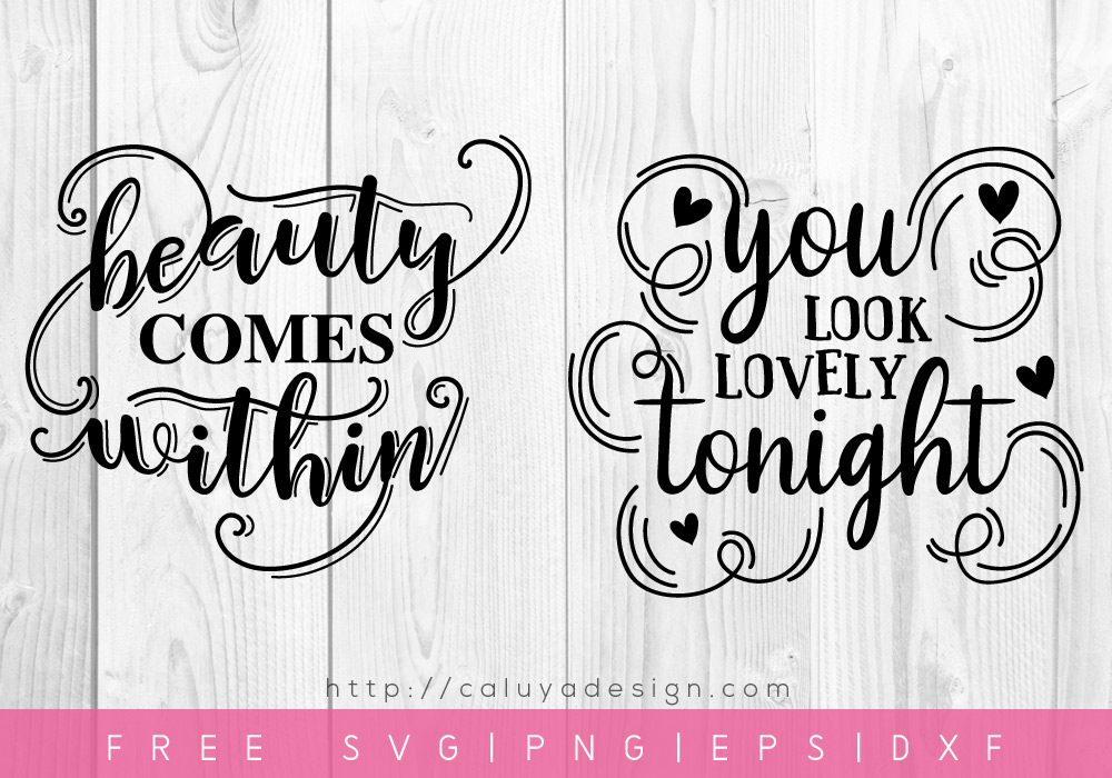 FREE Beauty Quote SVG