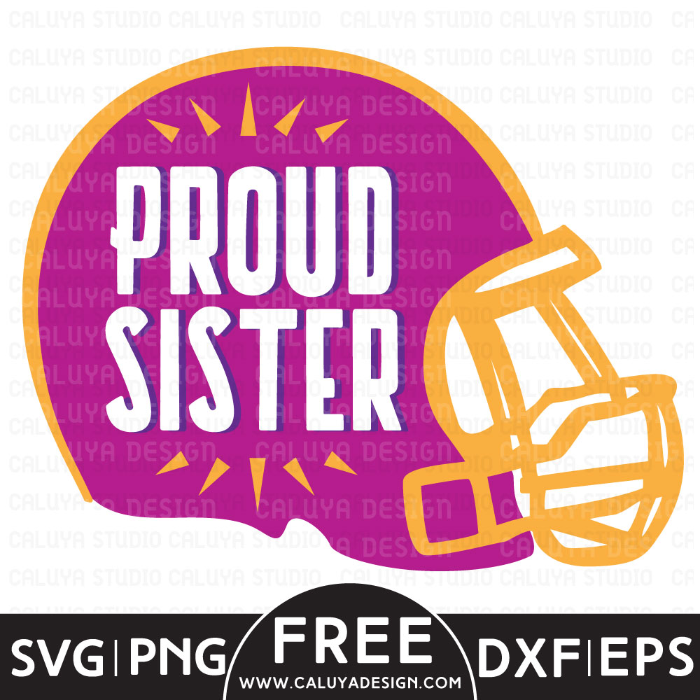 Football Sister Free SVG