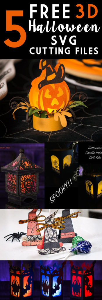 5 Free 3D Halloween SVG Cutting Files
