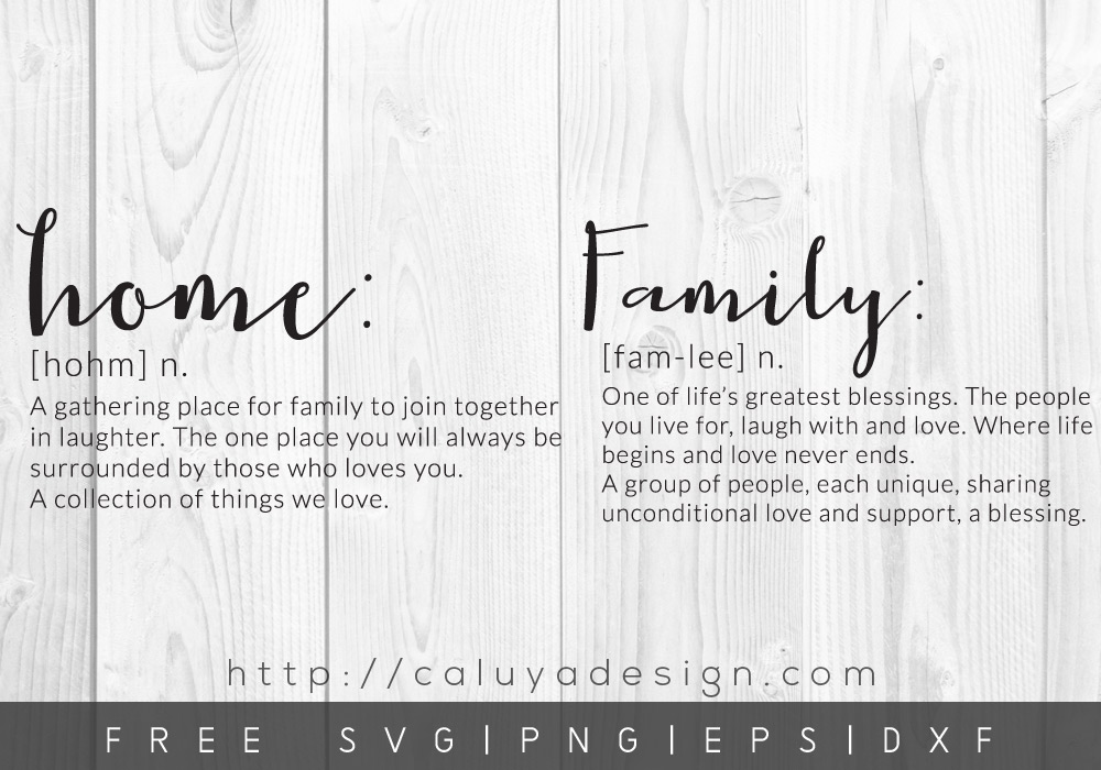 Free family definition SVG