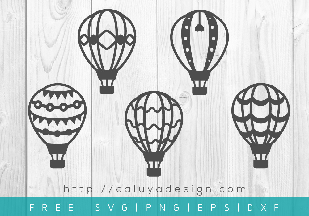 Free Hot Air Balloon SVG, PNG, EPS & DXF Download