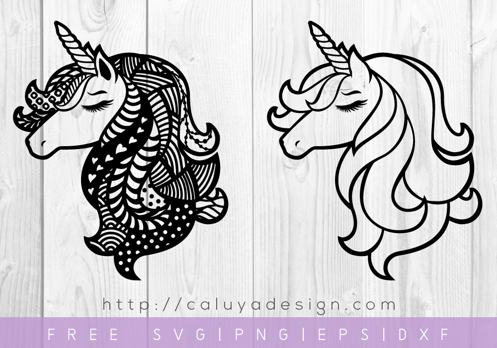 FREE Unicorn Mandala SVG, DXF, PNG & EPS