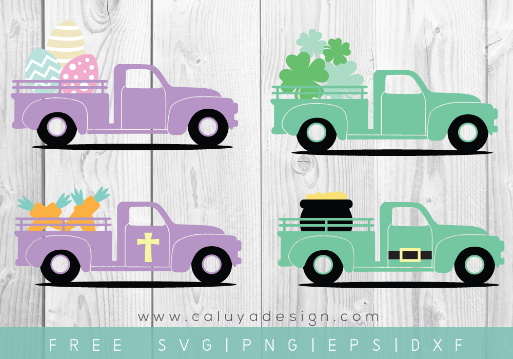 FREE Easter & St. Patrick's Day truck SVG