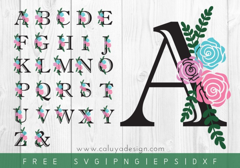 Free Free 179 Floral Alphabet Svg SVG PNG EPS DXF File