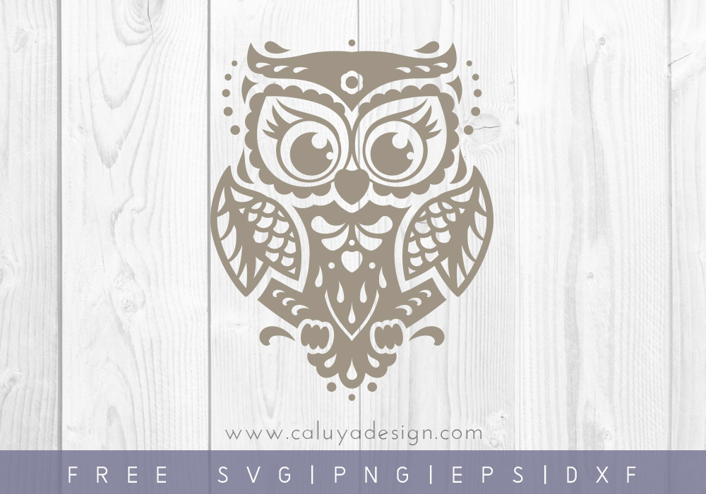 Download Free Owl SVG, PNG, EPS & DXF by Caluya Design