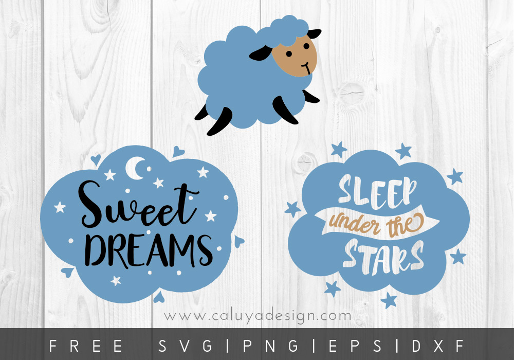 Free Dream Sheep SVG, PNG, EPS & DXF