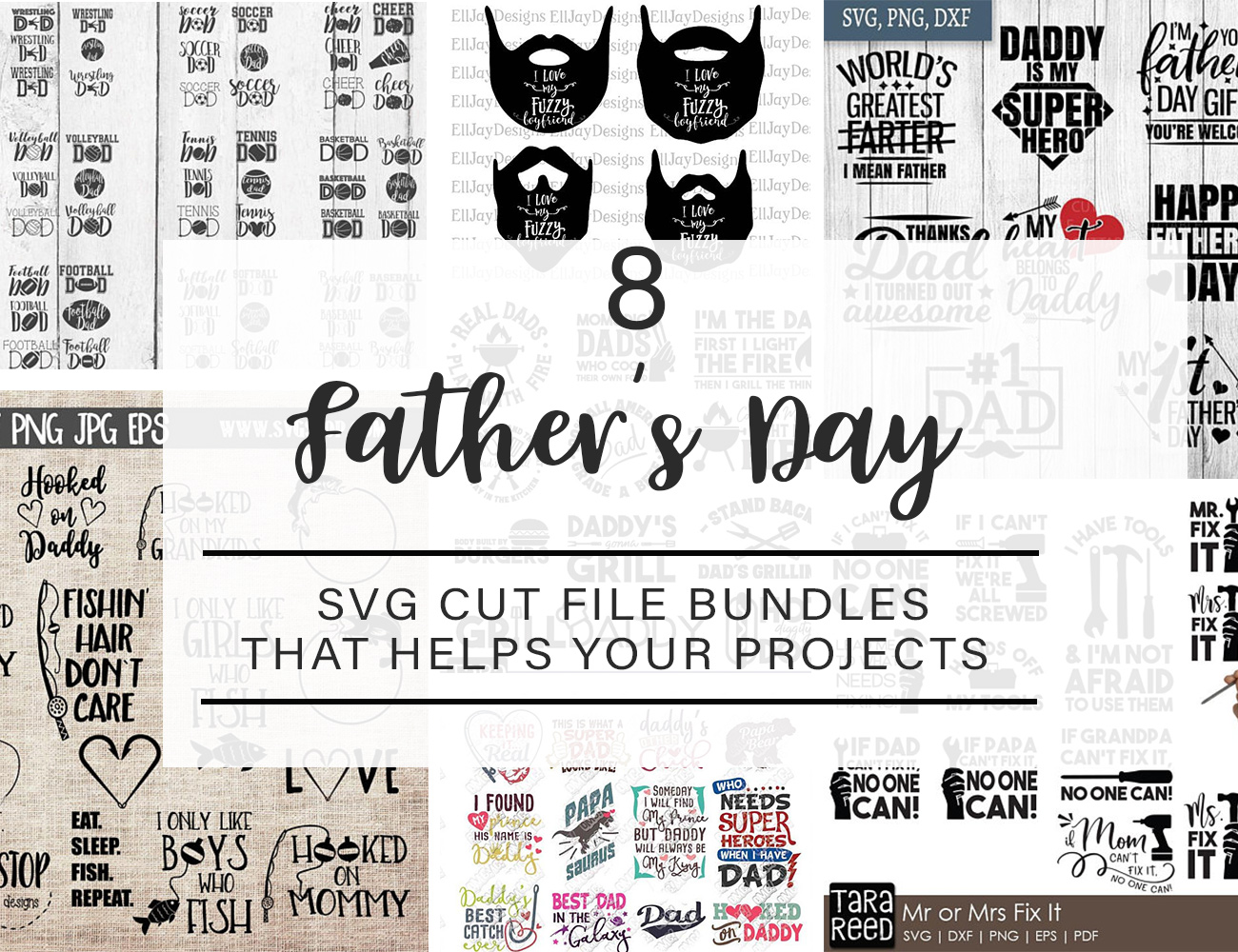 father's day SVG cut file bundles