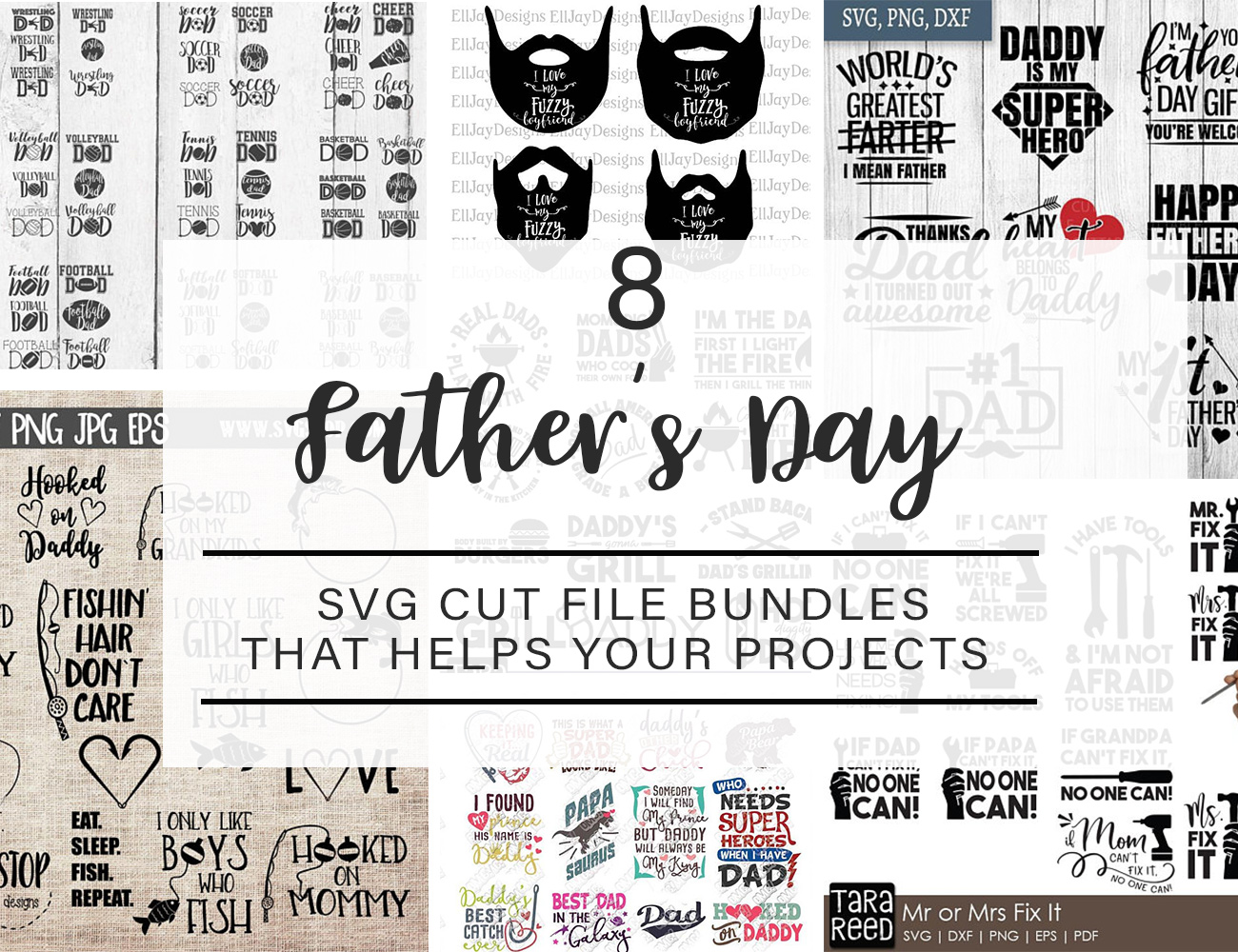 8 Best Father's Day SVG Cut File Bundles from Etsy