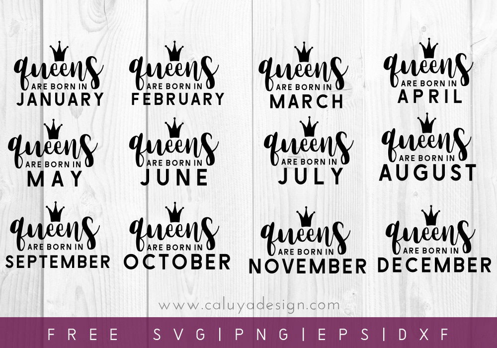 Free Birthday Queens SVG, PNG, EPS & DXF