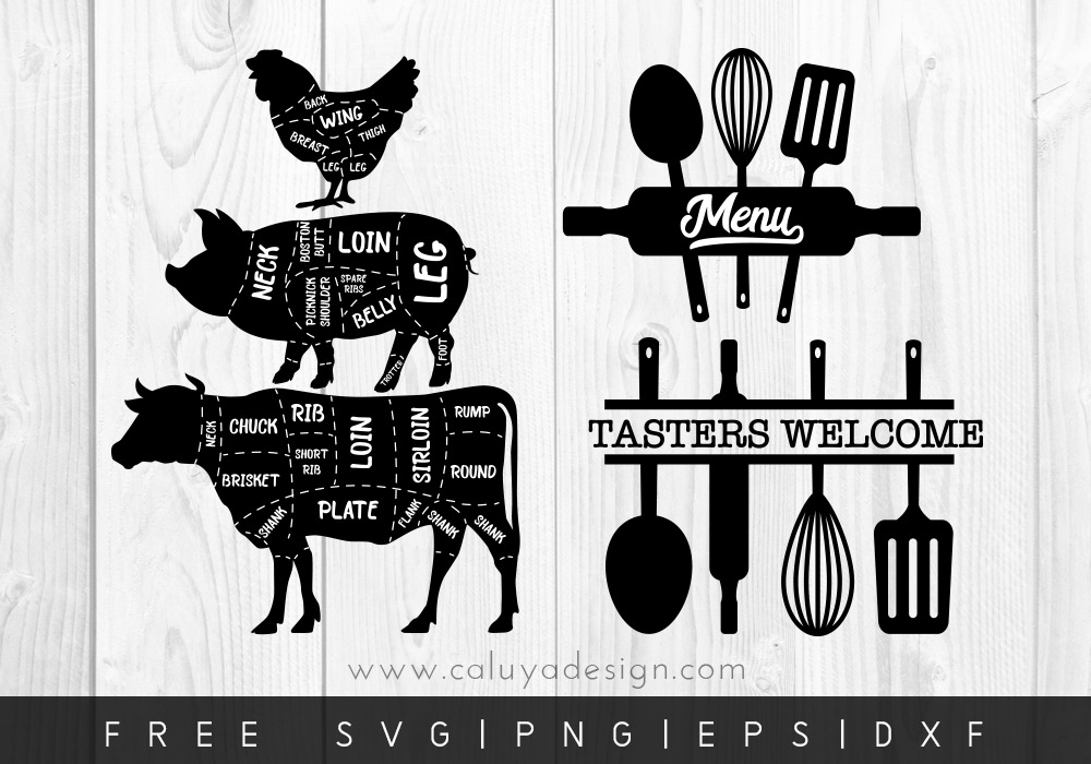 Free Animal Kitchen SVG, PNG, EPS & DXF