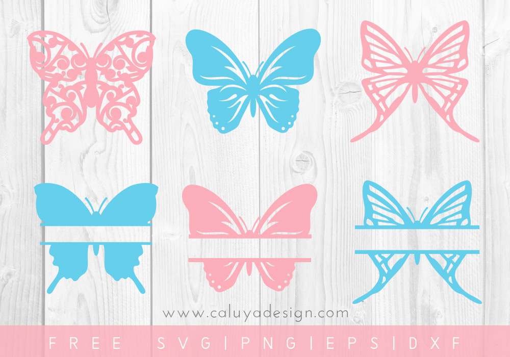 Download Free Butterflies SVG, PNG, EPS & DXF by Caluya Design