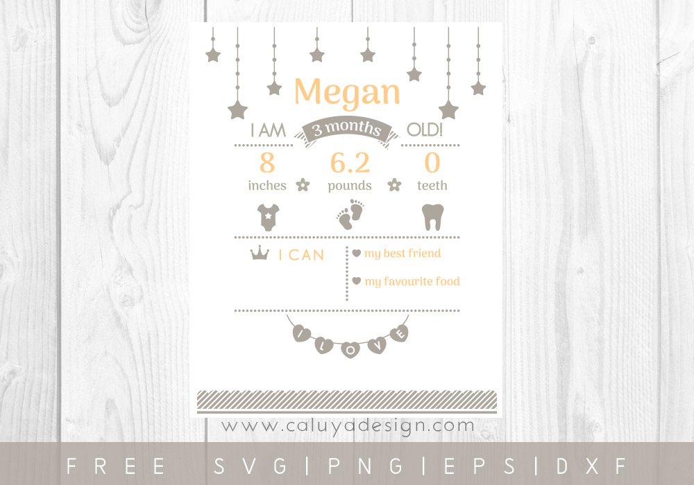 Download Free Birthday Milestone Board Svg Png Eps Dxf