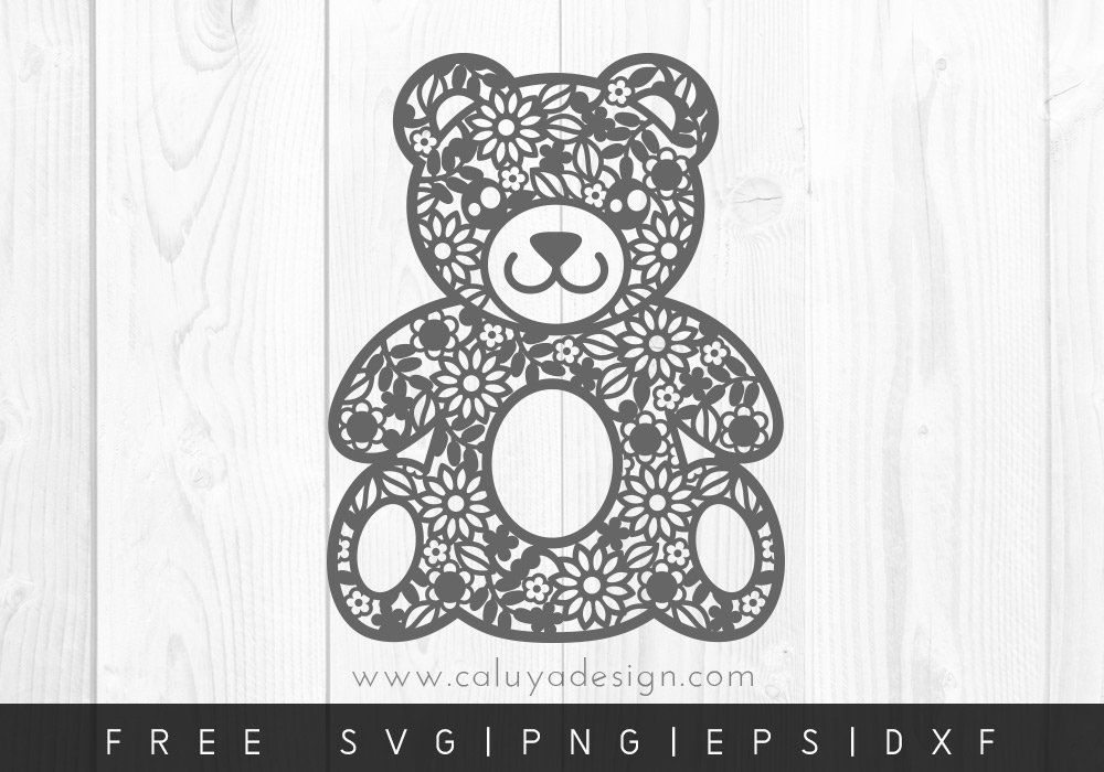 Free Teddy Bear SVG, PNG, EPS & DXF