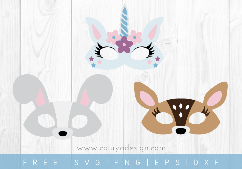 Free Cute Animal Mask Svg Png Eps Dxf By Caluya Design