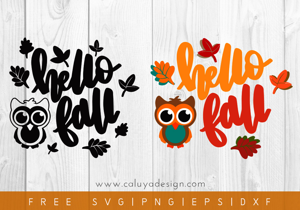 Free Hello Autumn SVG, PNG, EPS & DXF