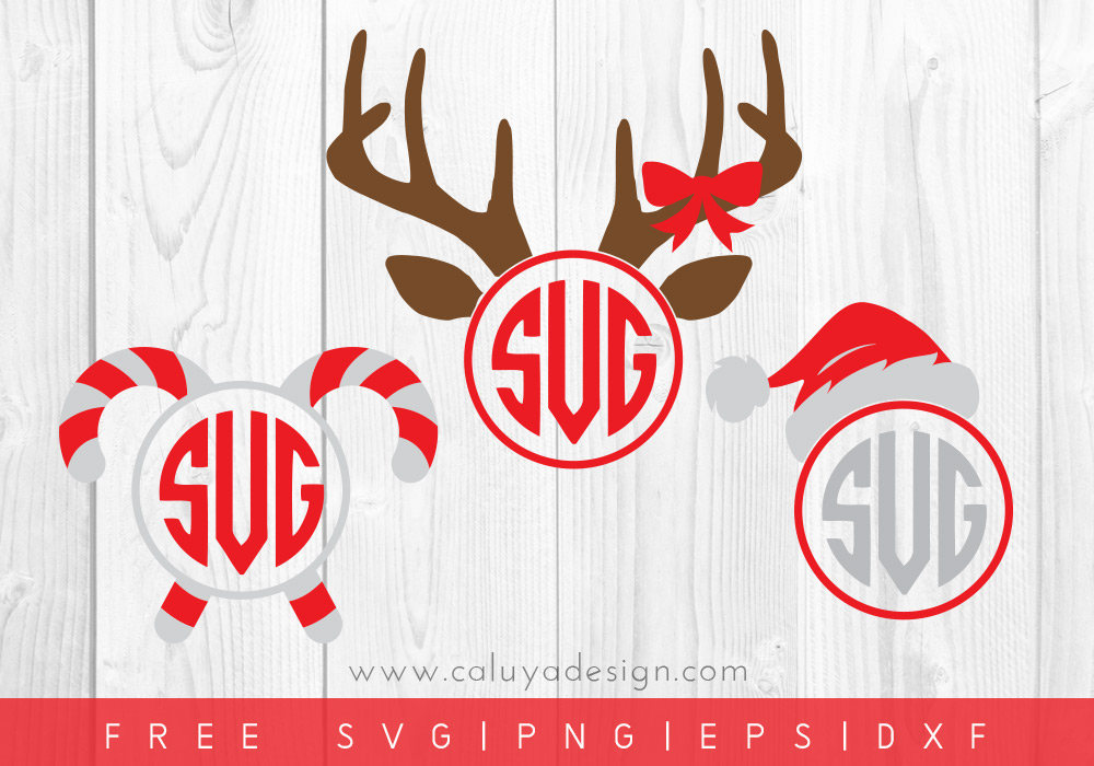 Free Christmas Monogram SVG, PNG, EPS & DXF