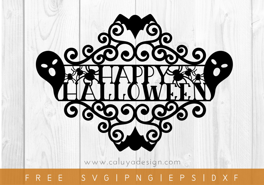 Free Happy Halloween Sign SVG, PNG, EPS & DXF