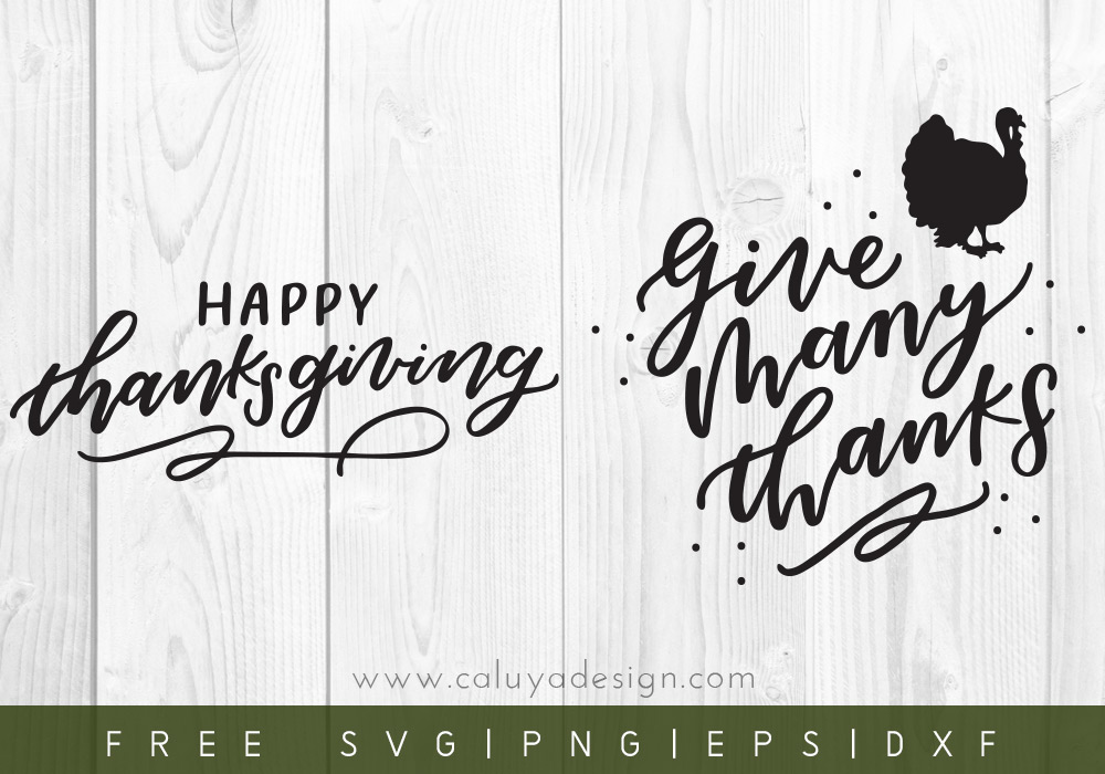 Free Thanksgiving Calligraphy SVG
