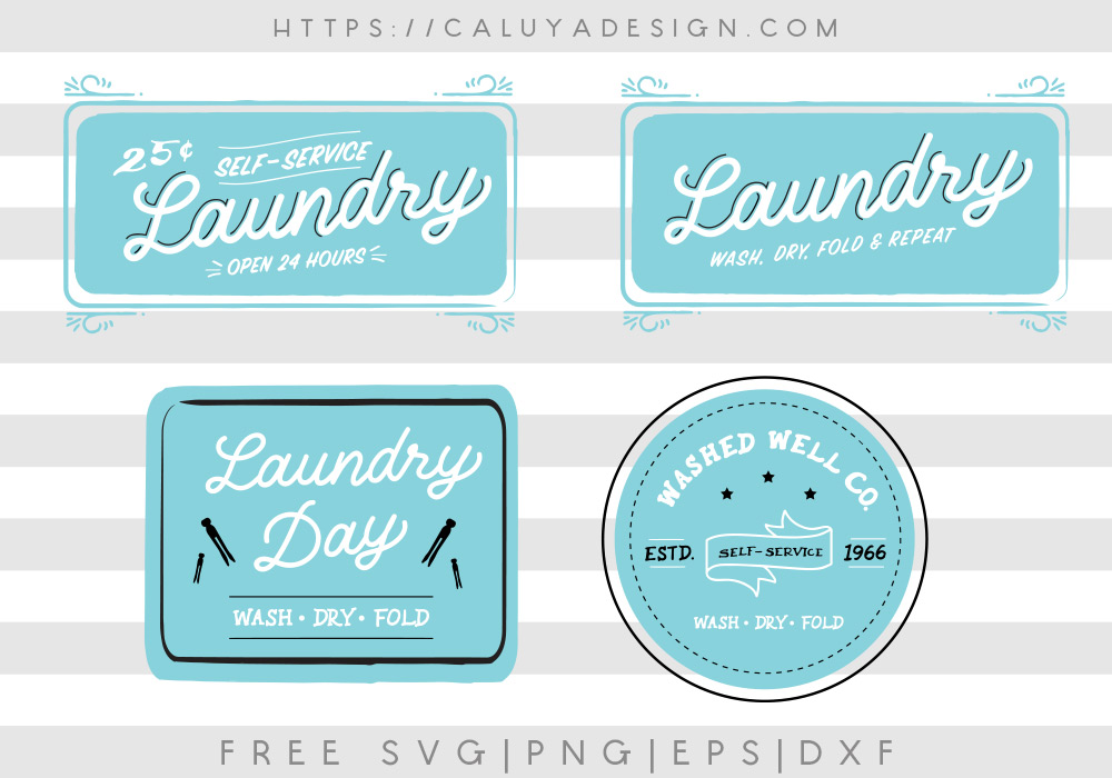 Free Laundry Sign SVG, PNG, EPS & DXF