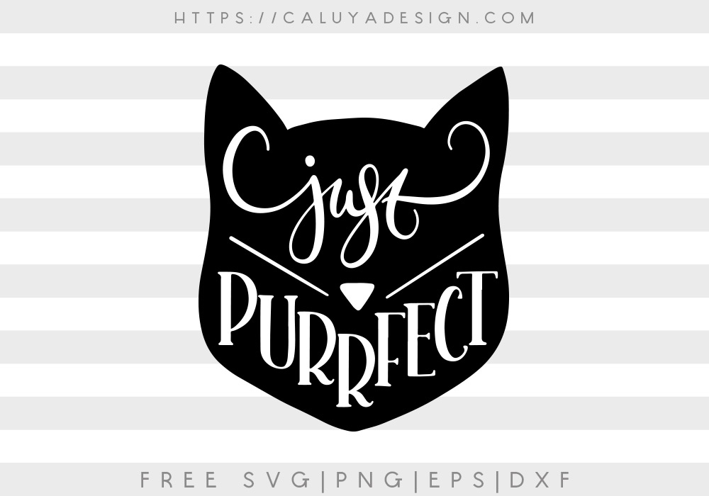 Free Just Purrfect SVG, PNG, EPS & DXF