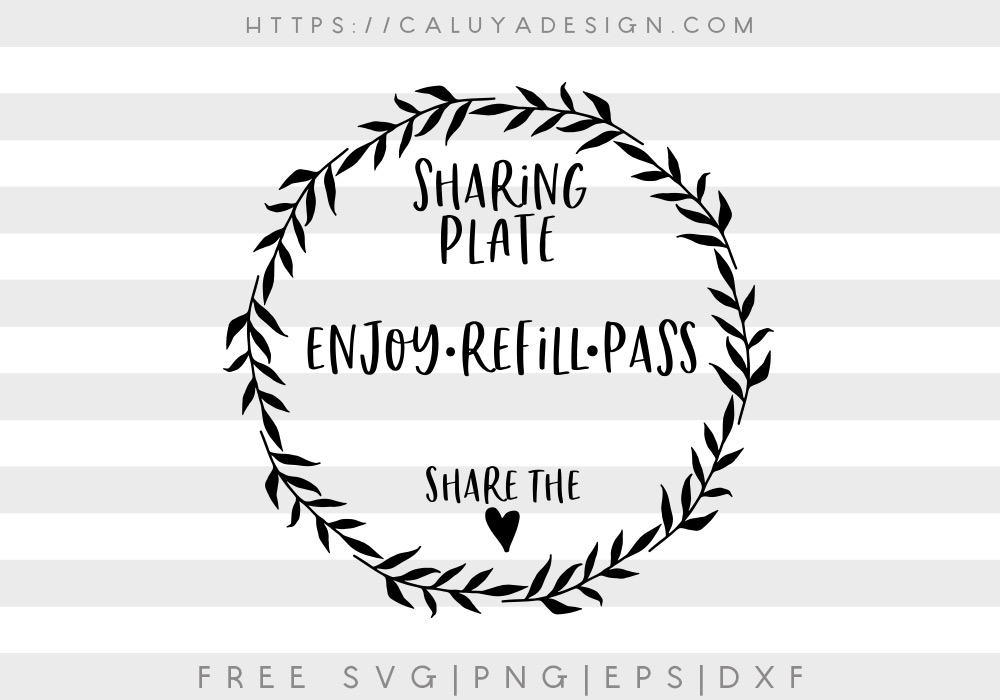 Free Simple Sharing Plate SVG