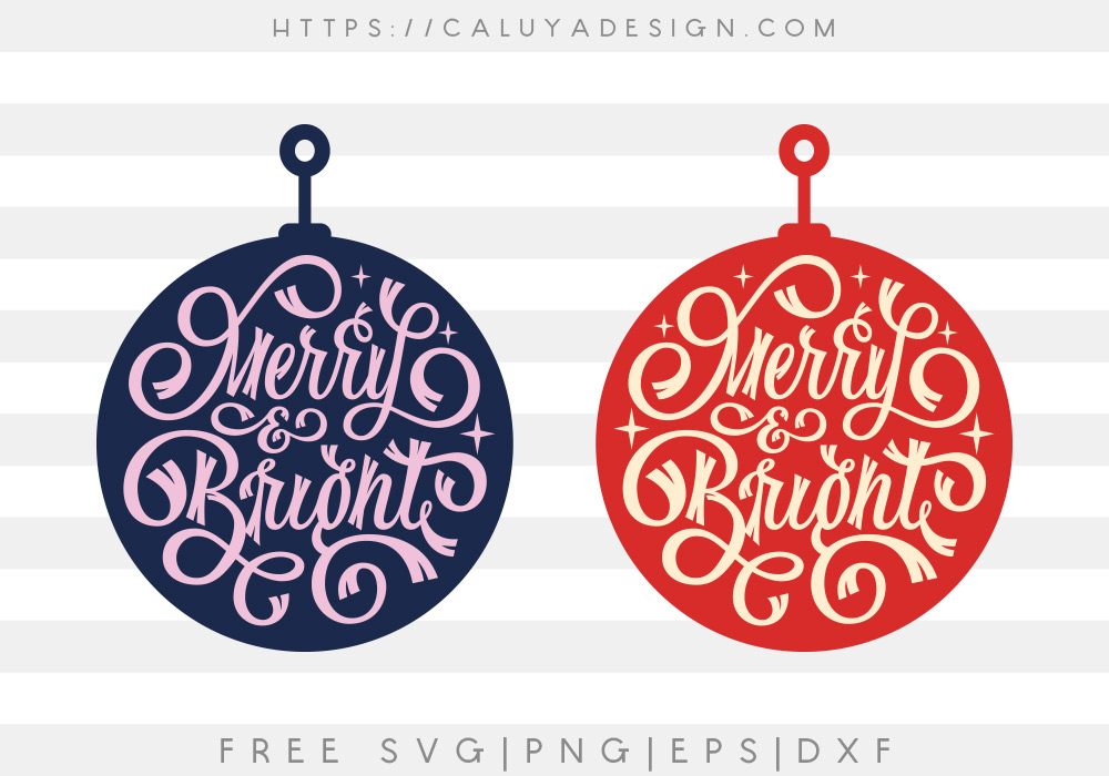 Free Christmas Ornament SVG, PNG, EPS & DXF