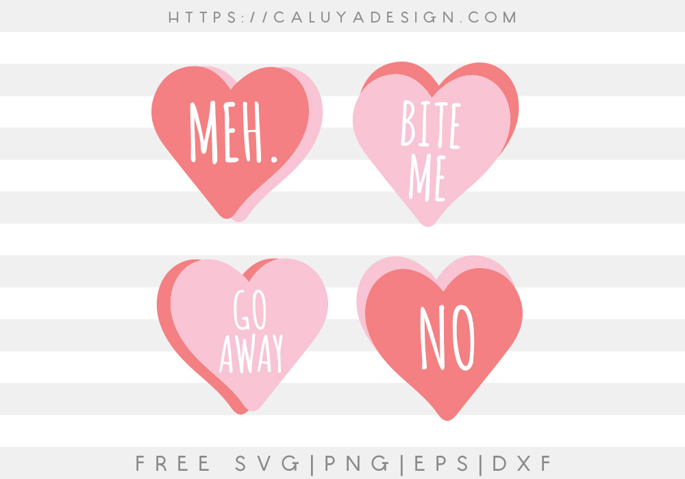 Free Valentine’s Day Candy SVG, PNG, EPS & DXF