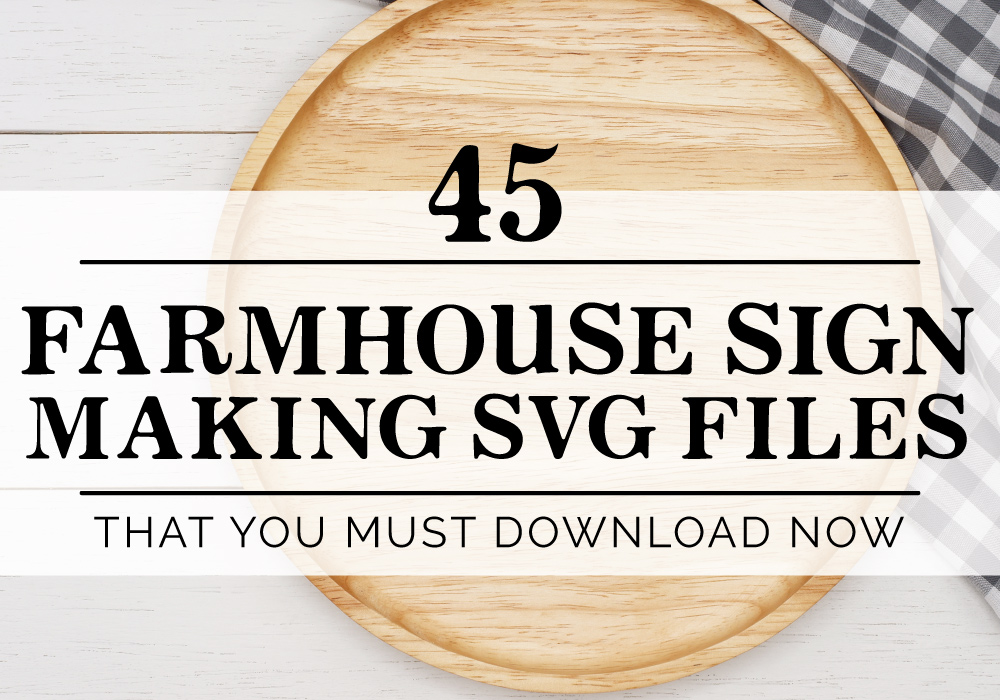 Free Farmhouse Sign Making SVG Cut File