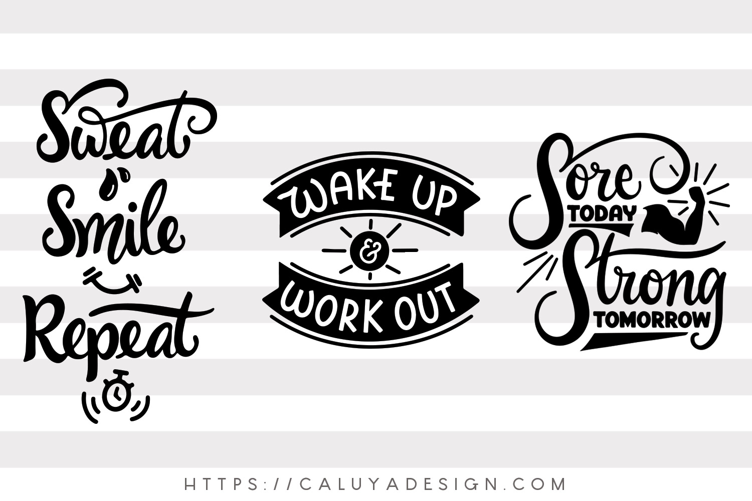 Free Gym Quotes SVG, PNG, PES & DXF